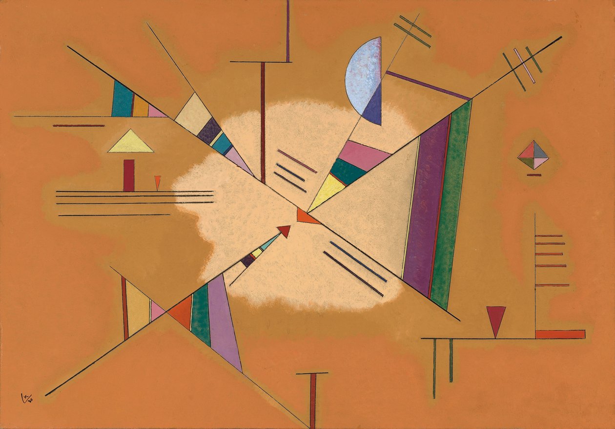 Diagonaal door Wassily Kandinsky