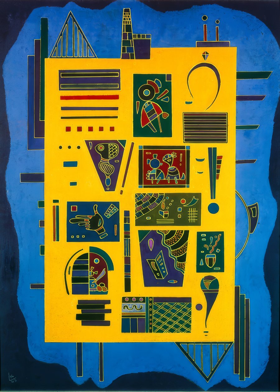 Een conglomeraat door Wassily Kandinsky