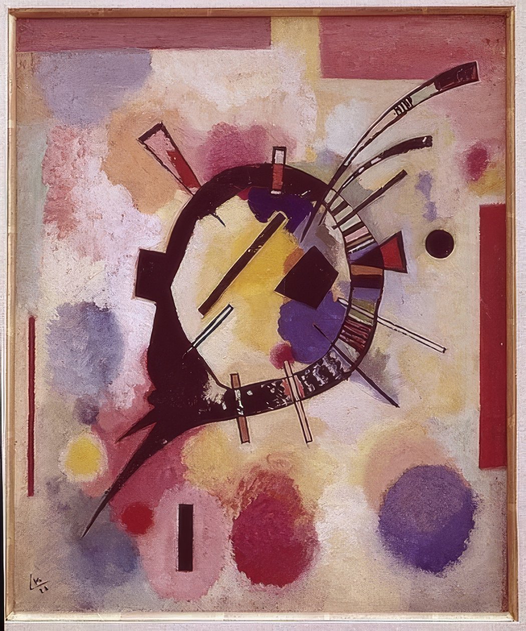 Gele midden. 1926 door Wassily Kandinsky
