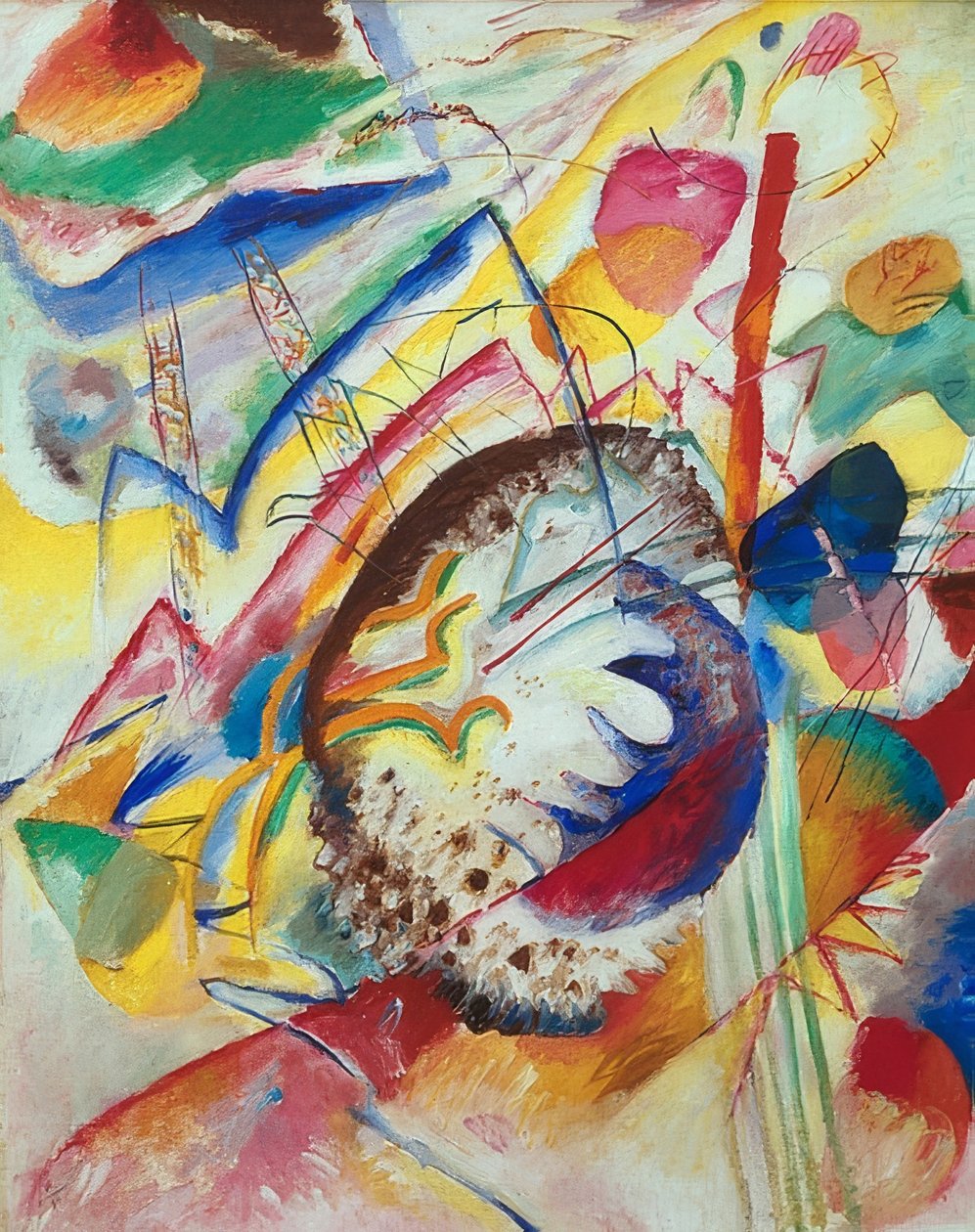 Grote studie. 1914 door Wassily Kandinsky