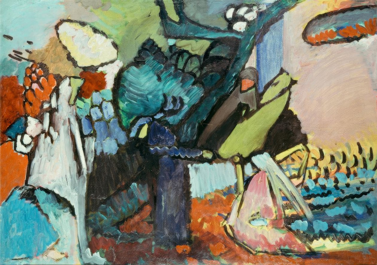 Improvisatie 4 door Wassily Kandinsky