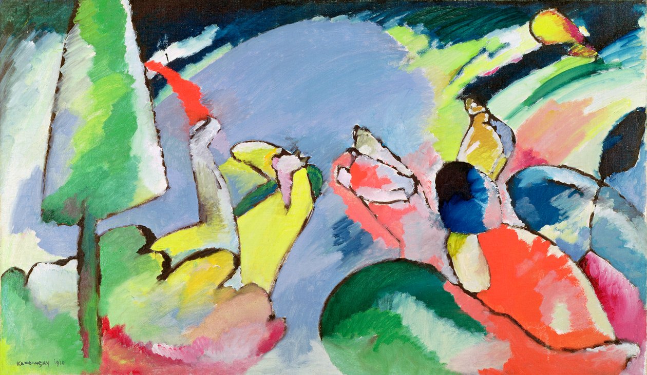 Improvisatie XIV door Wassily Kandinsky