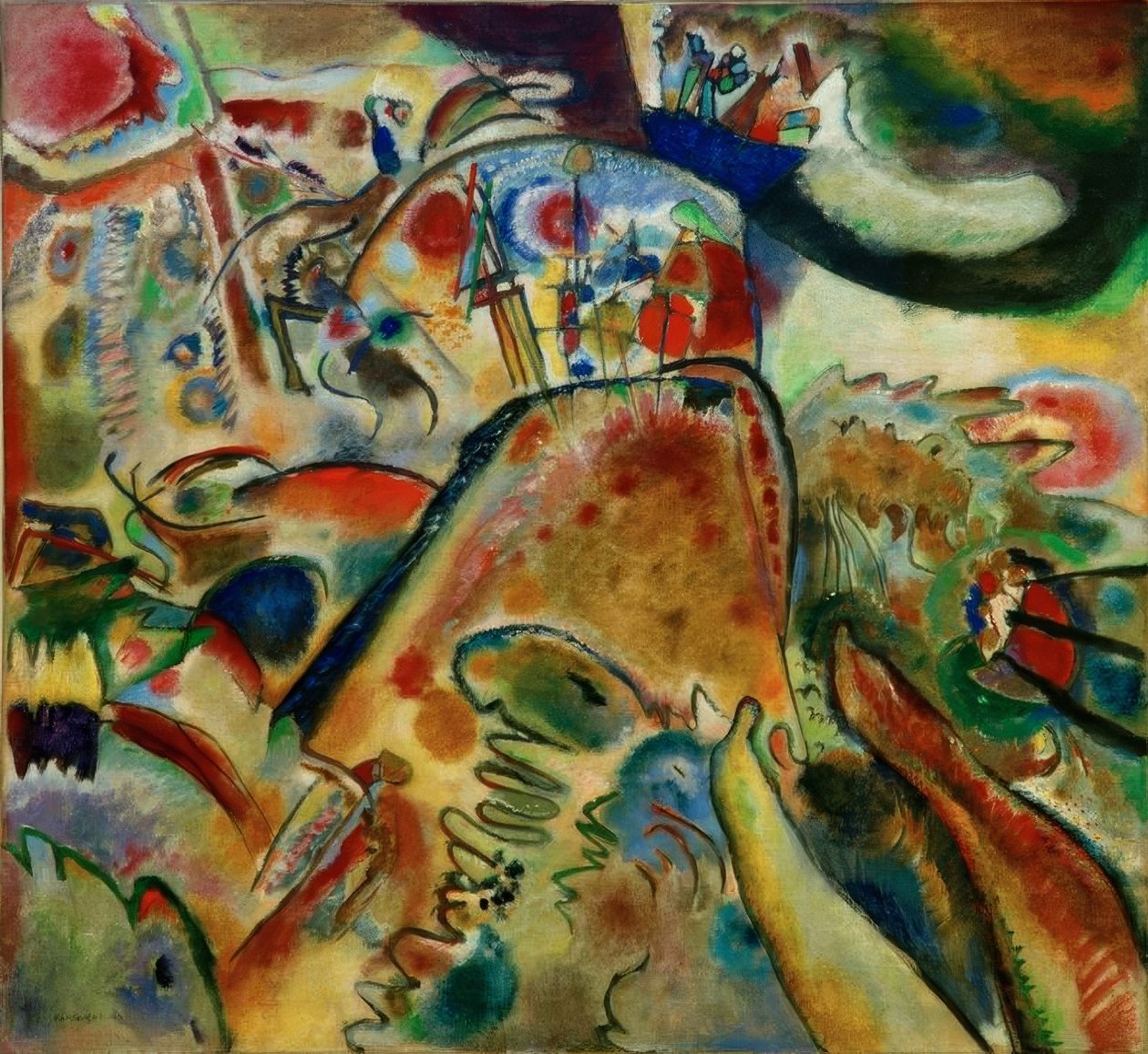 Kleine Vreugden door Wassily Kandinsky