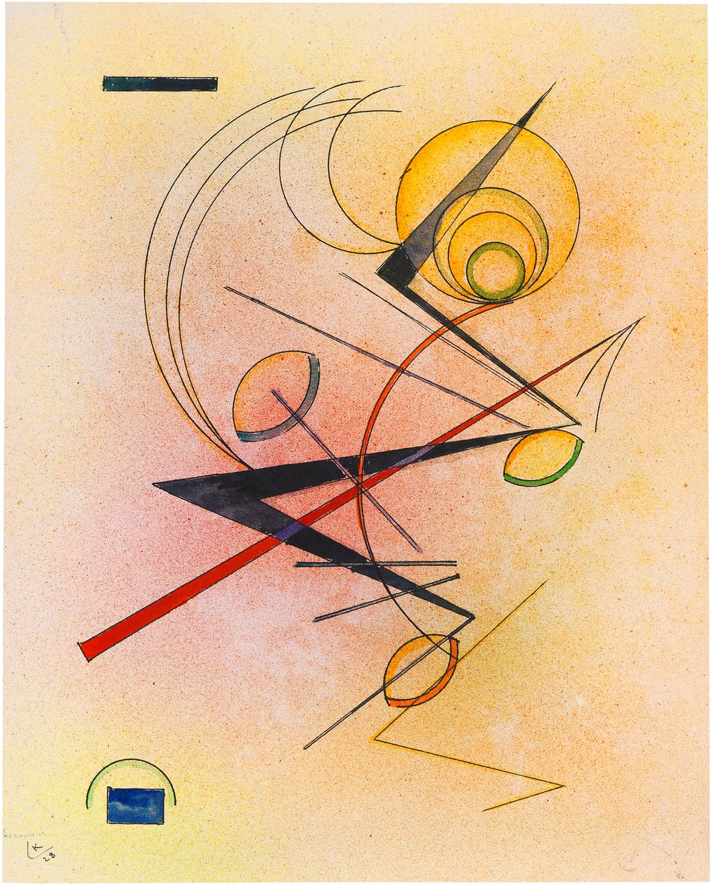 Kleines Warm door Wassily Kandinsky