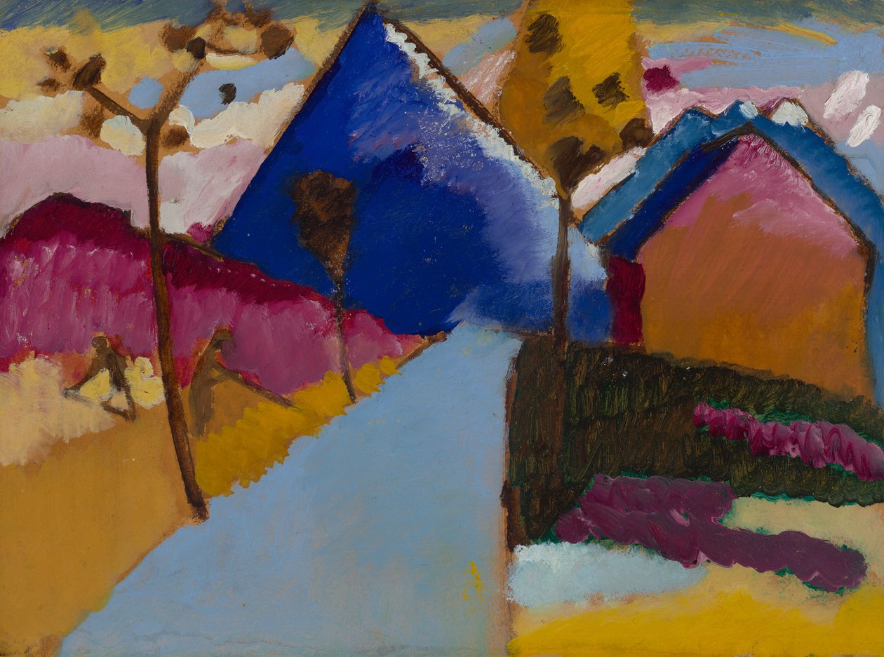 Kochel – Rechte Straat door Wassily Kandinsky