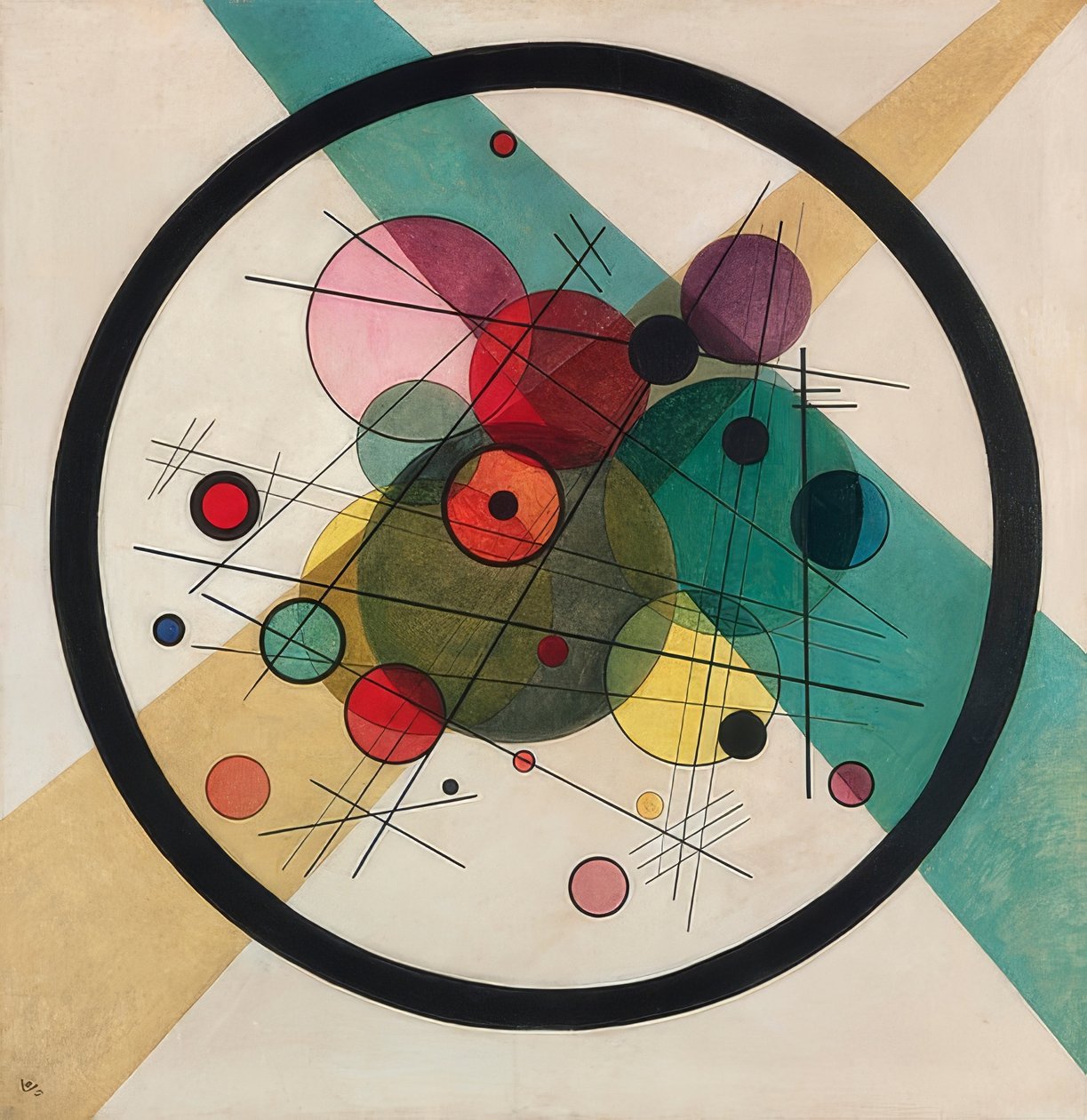 Kringen in een cirkel door Wassily Kandinsky