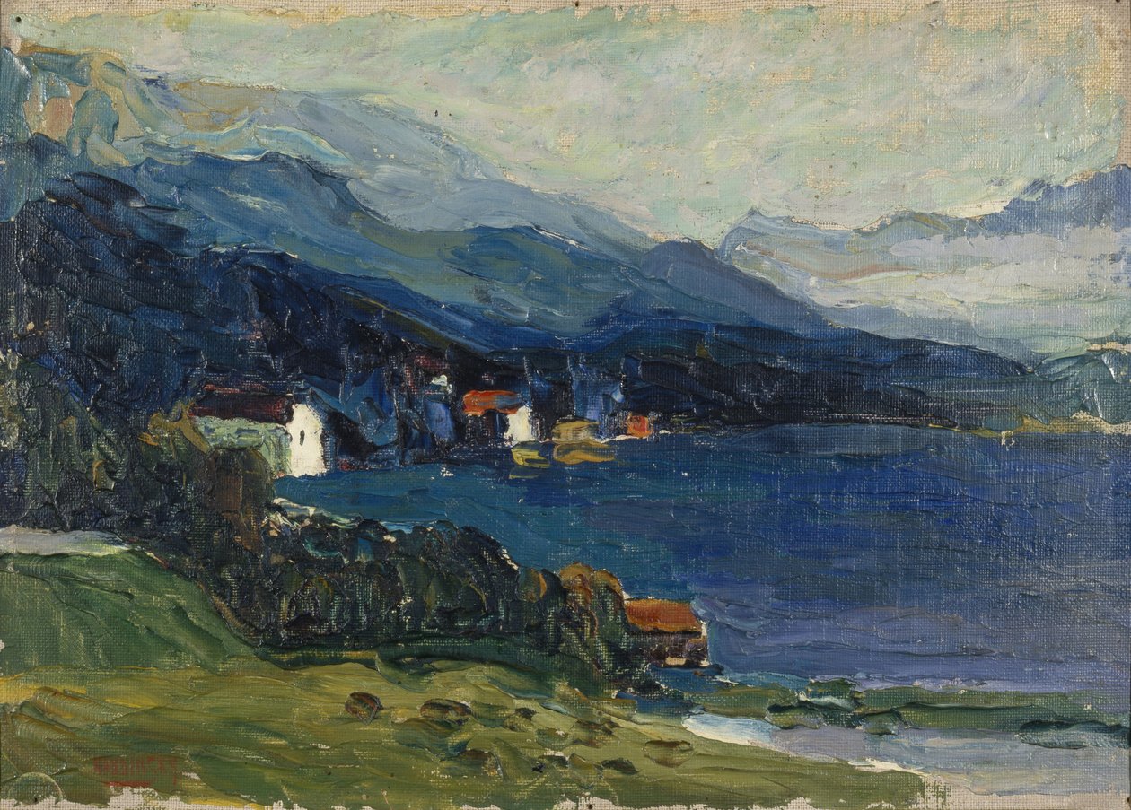 Meer Kochel, ca. 1902 door Wassily Kandinsky