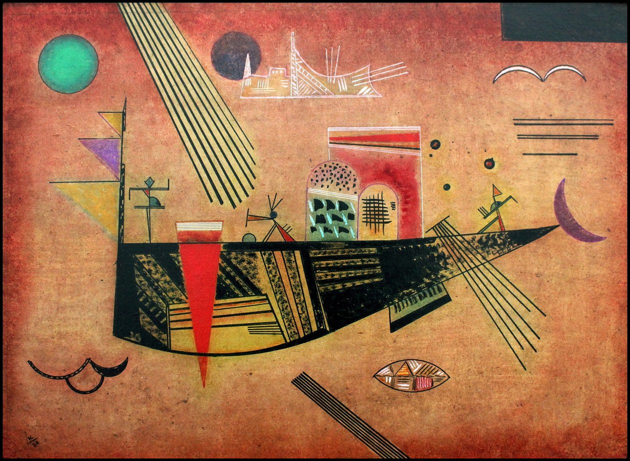 Launisch, 1930 door Wassily Kandinsky