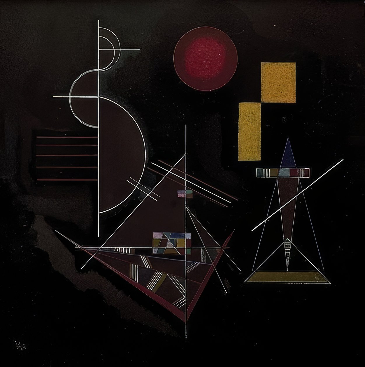 Licht in zwaar door Wassily Kandinsky