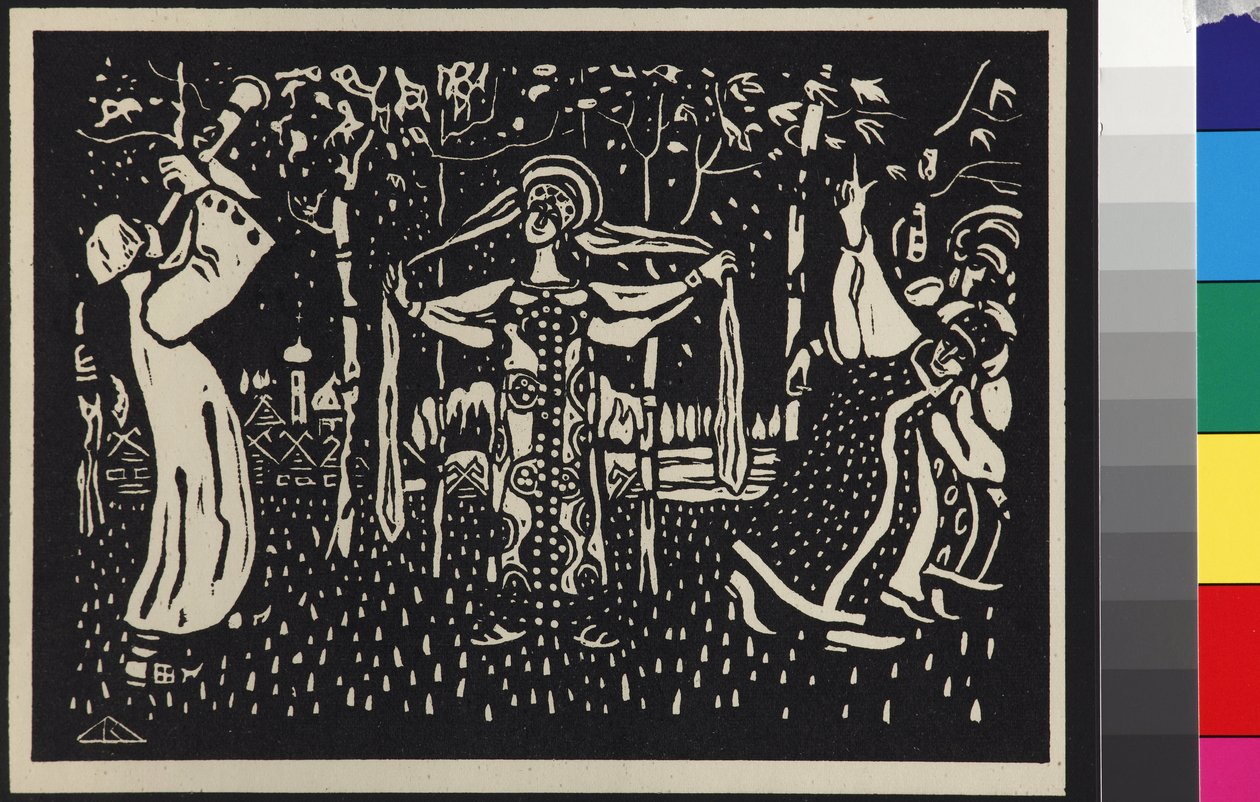 De Berkenbomen door Wassily Kandinsky