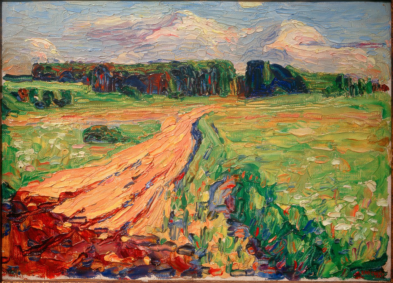 München – Planegg I door Wassily Kandinsky