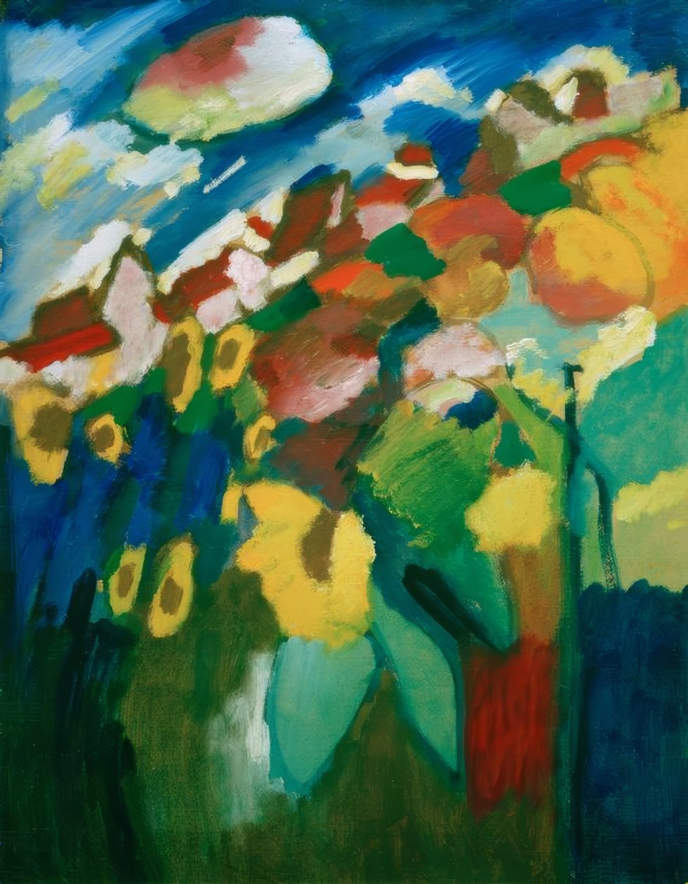 Murnau – Tuin II door Wassily Kandinsky