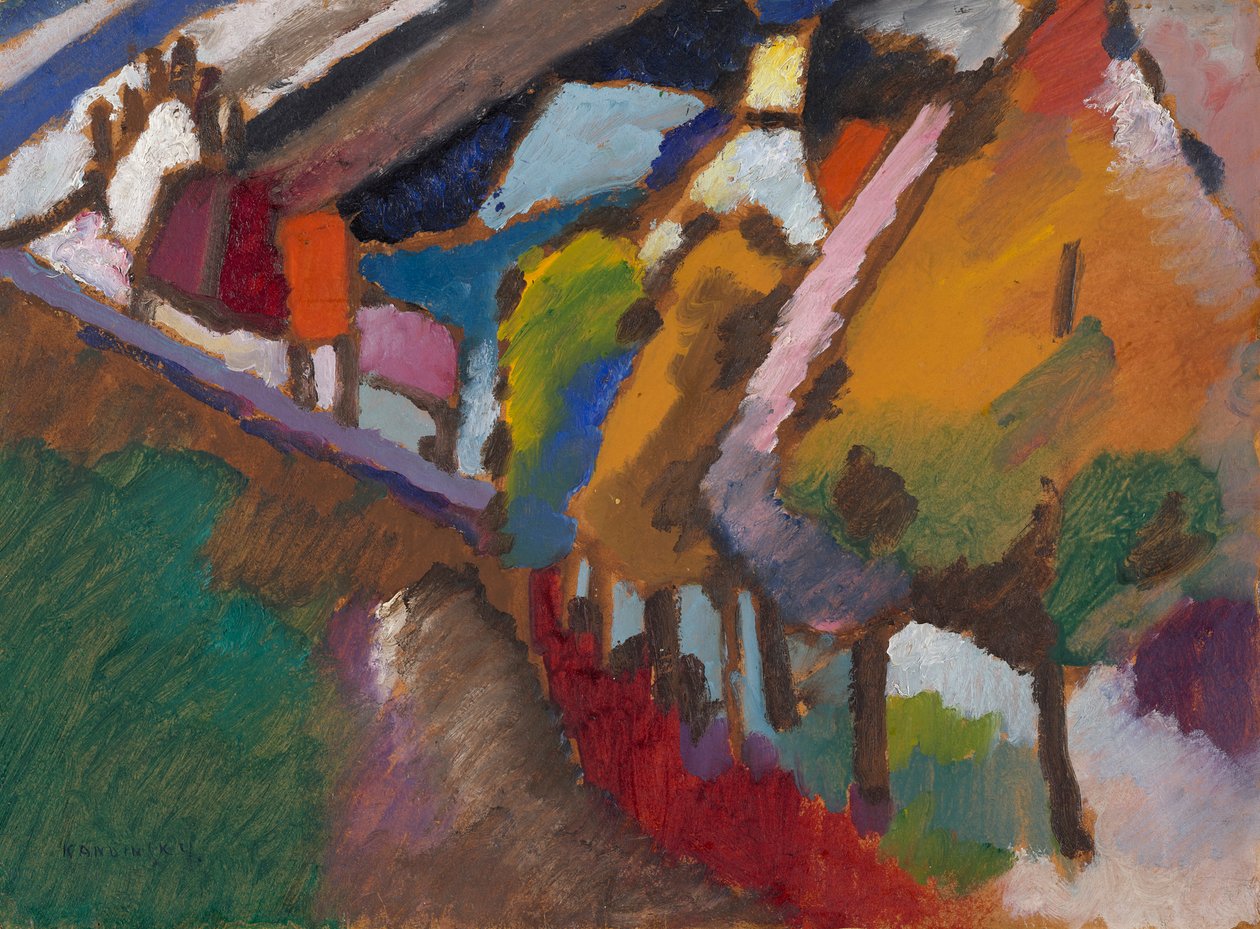 Murnau – Kasteel en kerk door Wassily Kandinsky