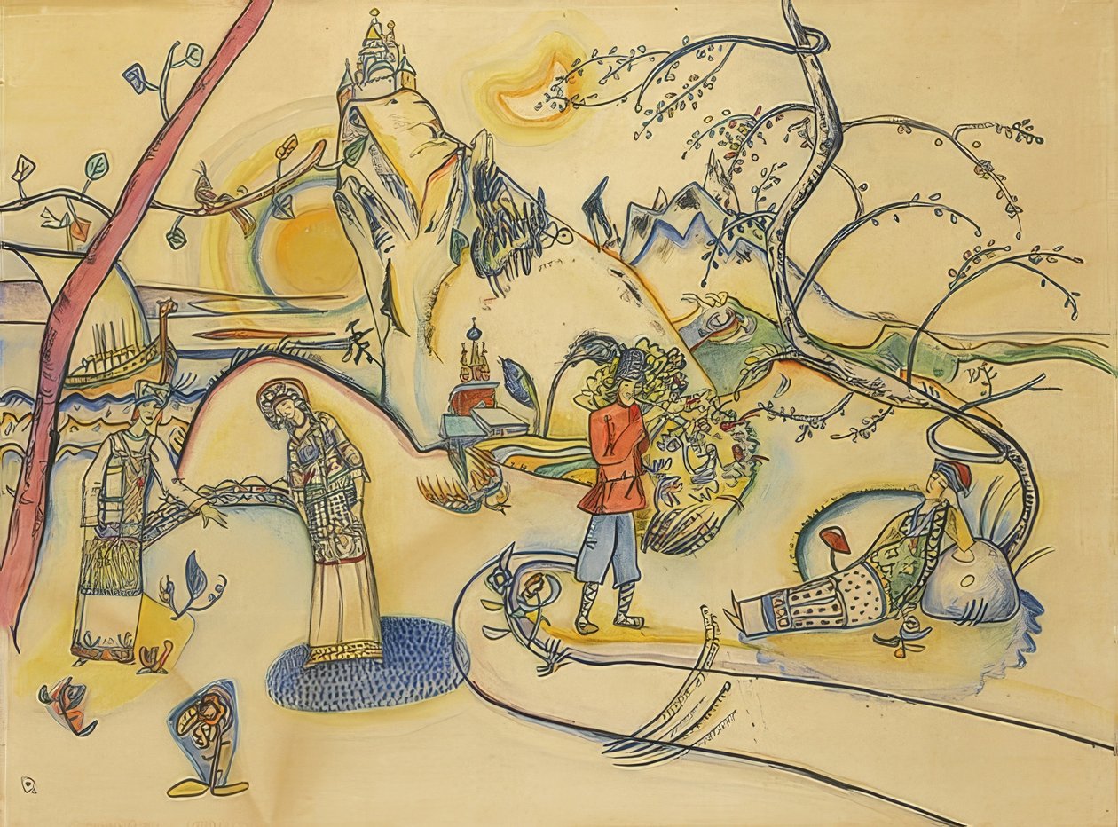 Zonder titel door Wassily Kandinsky