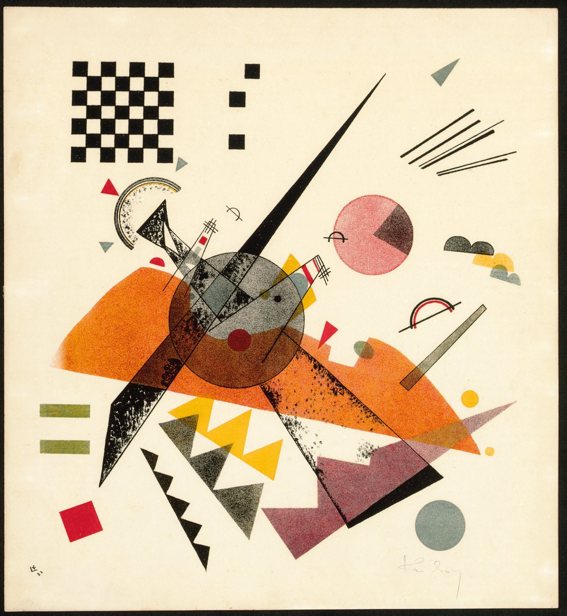 Oranje (R.180) door Wassily Kandinsky
