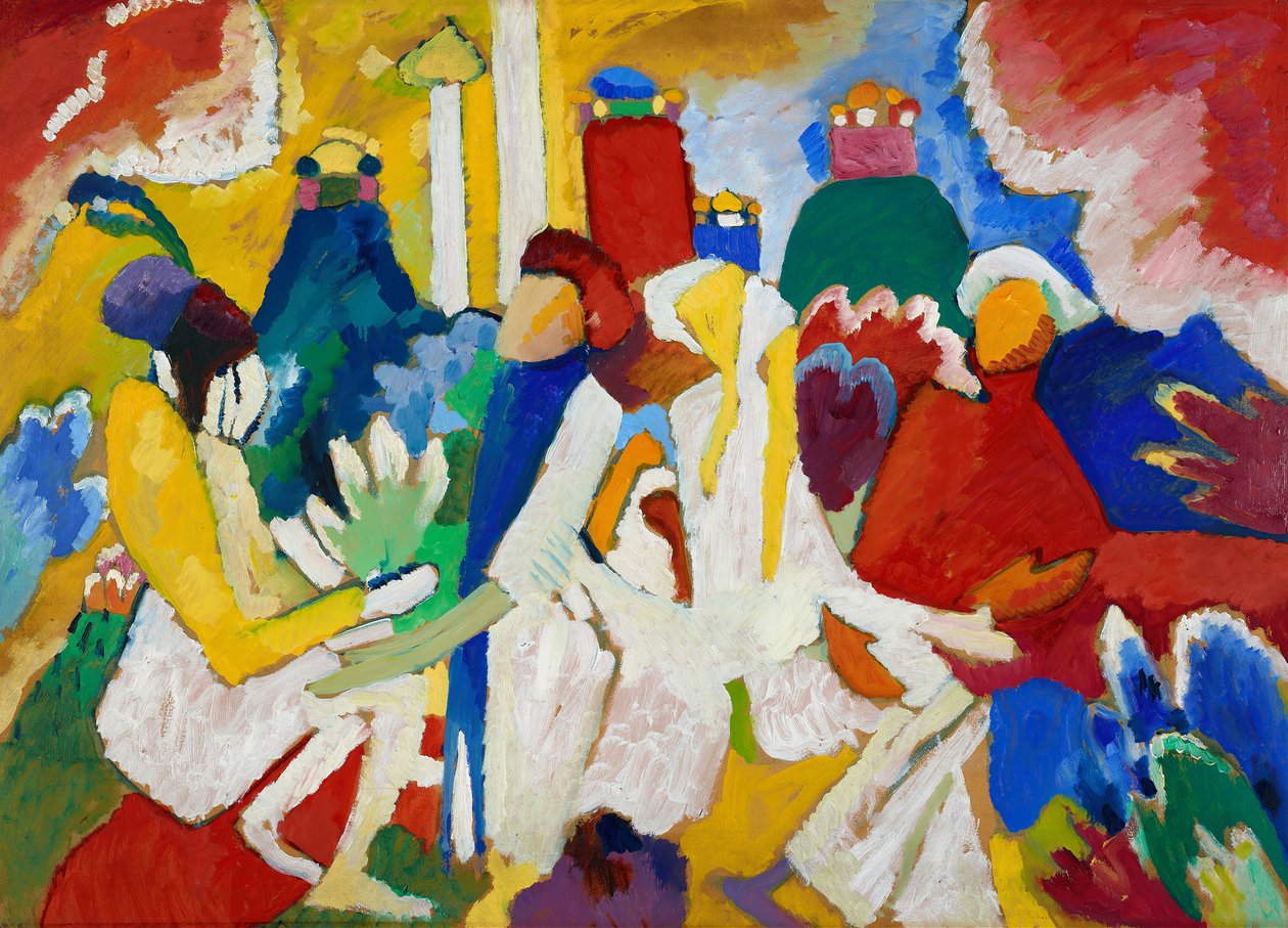 Oosters, 1909 door Wassily Kandinsky