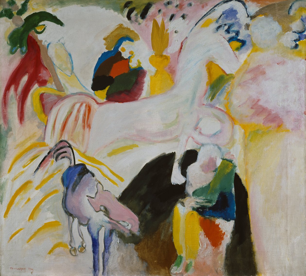 Paarden door Wassily Kandinsky