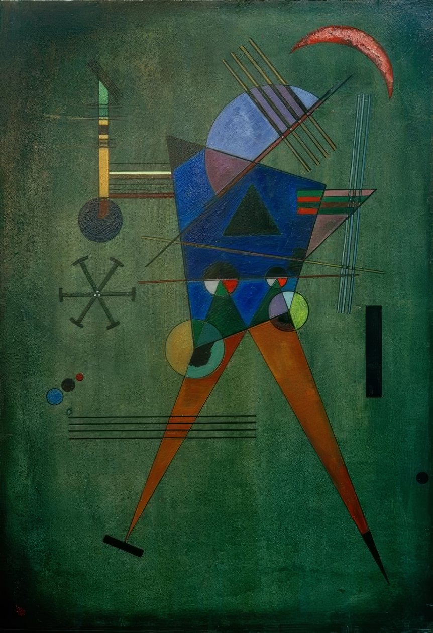 Zwarte driehoek door Wassily Kandinsky