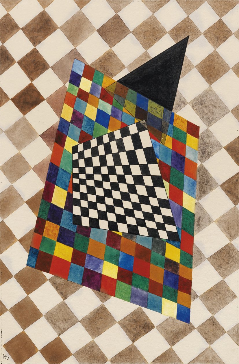 Vierkant, 1925 door Wassily Kandinsky