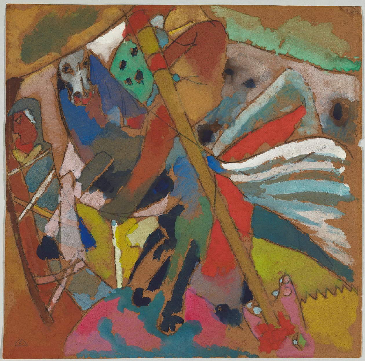 St. Georg II door Wassily Kandinsky