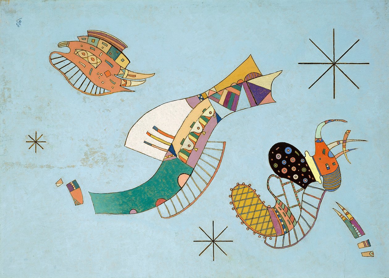 Drie Sterren door Wassily Kandinsky
