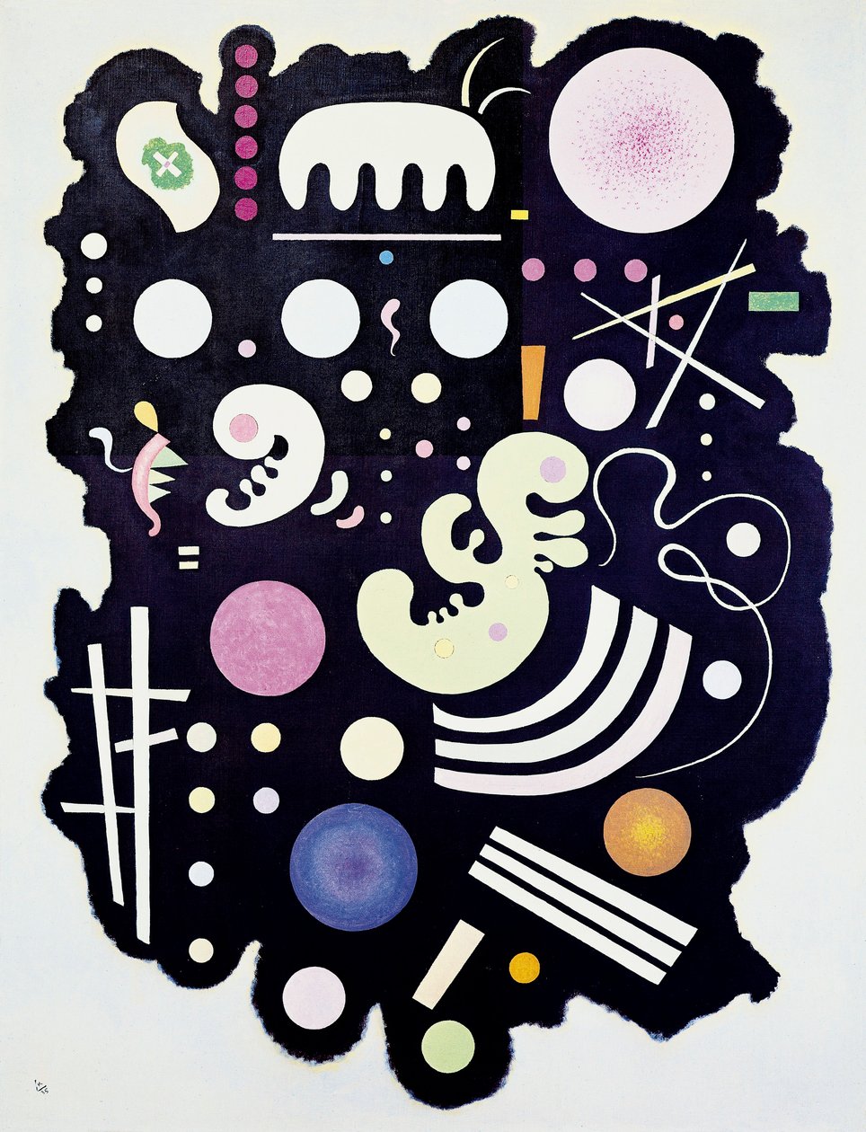 Gevarieerd Zwart door Wassily Kandinsky