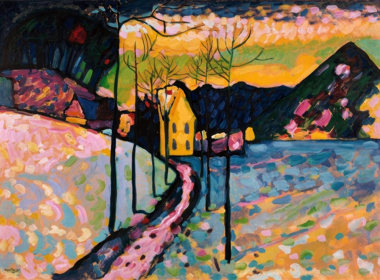 Winter I – Kochel door Wassily Kandinsky
