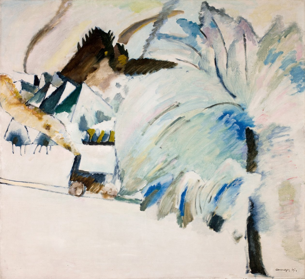 Winterlandschap door Wassily Kandinsky