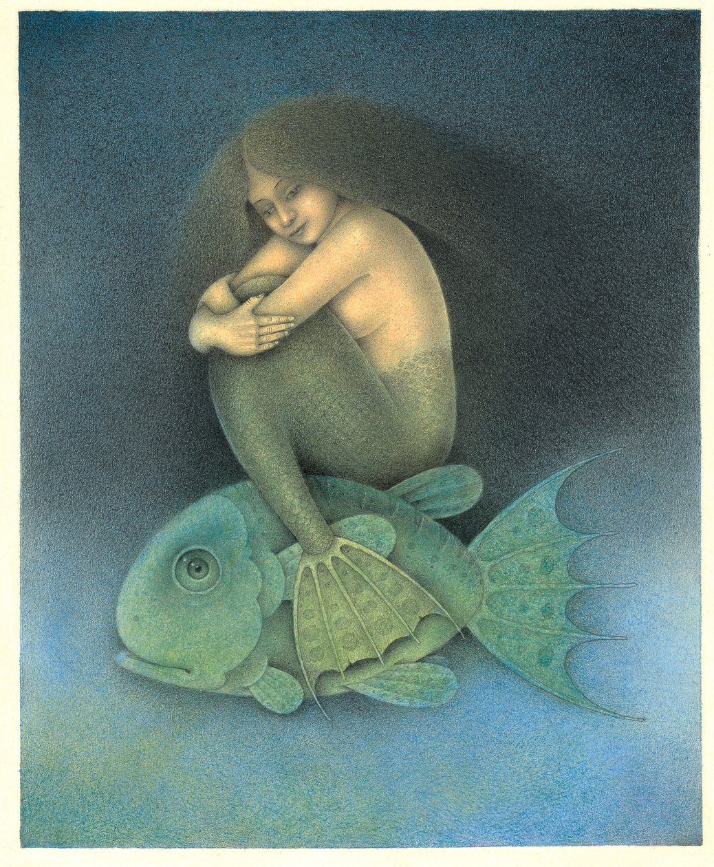 Omermaid, 2007 (gemengde techniek op karton) door Wayne Anderson