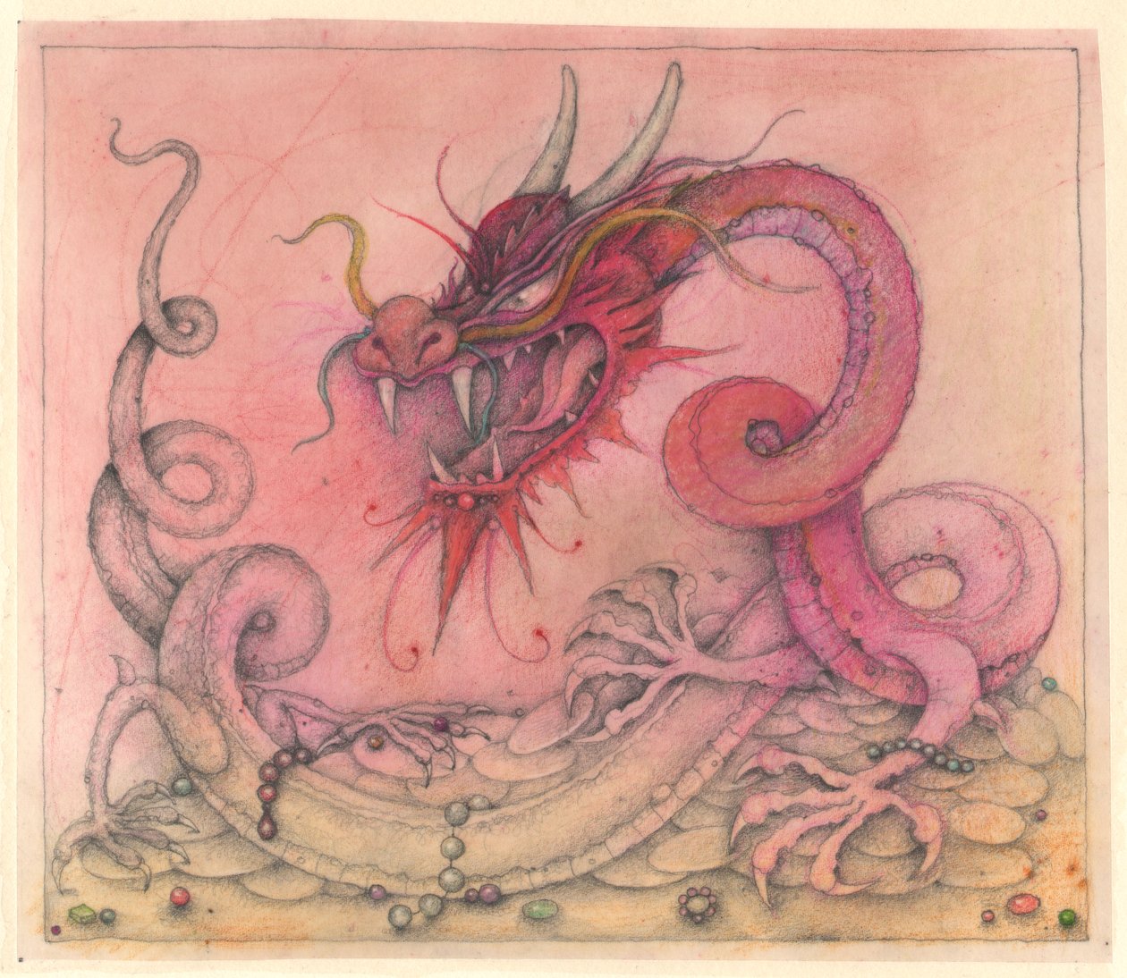 Wicked Dragon, 2000 (gemengde techniek) door Wayne Anderson