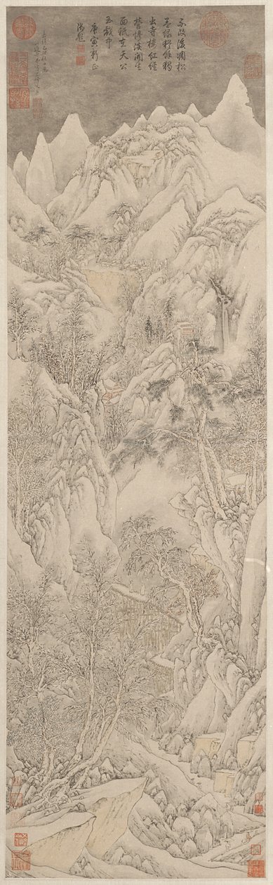 Landschap door Wen Boren