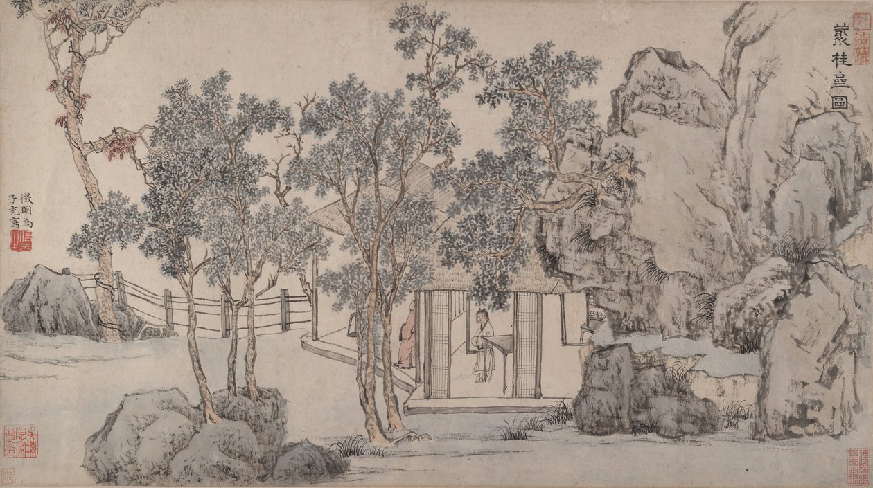 De Cassia Grove Studio, ca. 1532 door Wen Zhengming