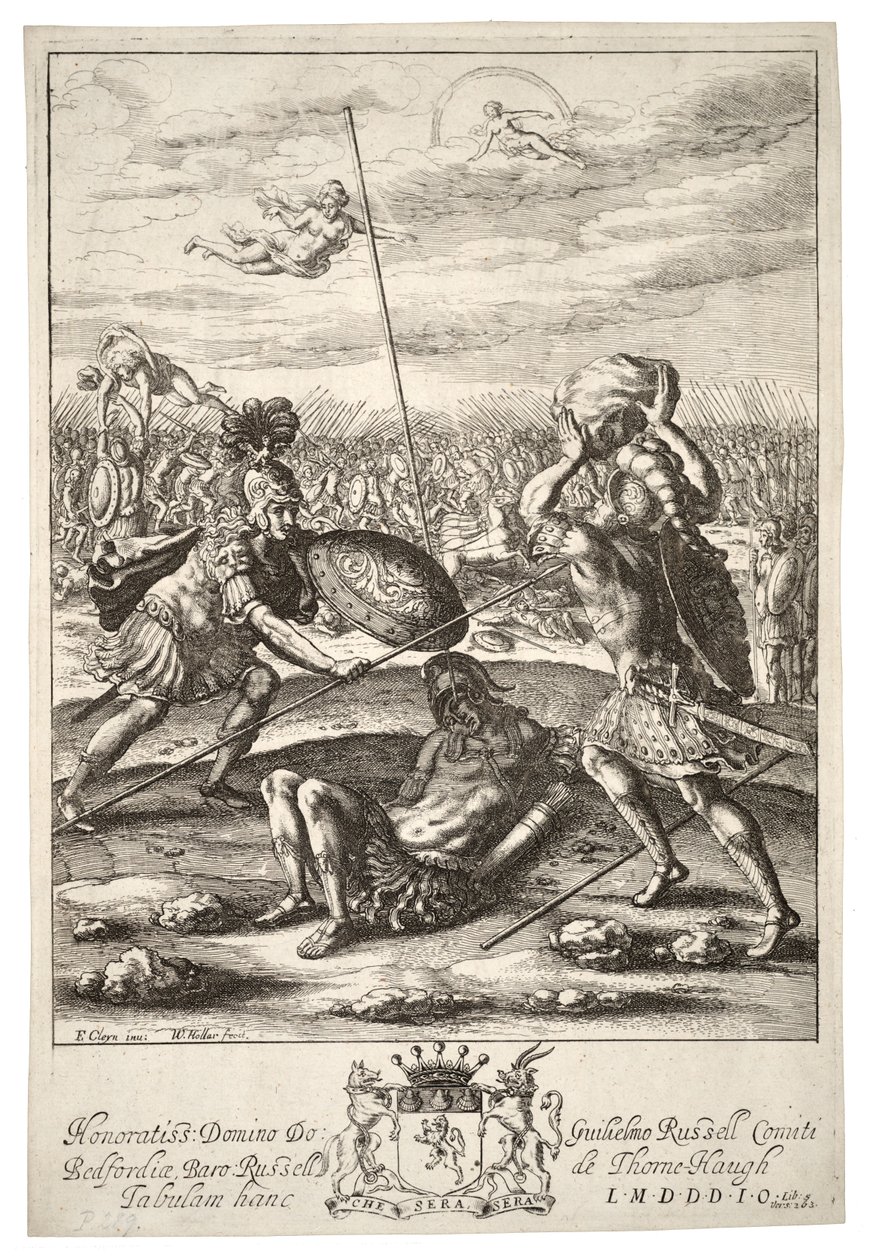 Aeneas en Diomedes door Wenceslaus Hollar