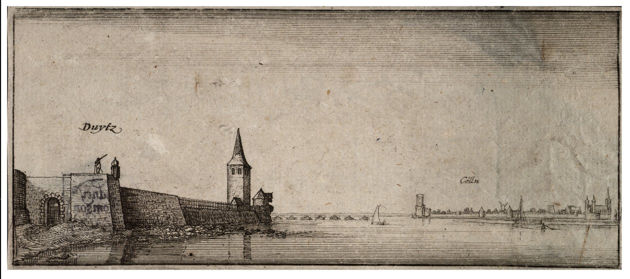 Deutz. Staat 2 door Wenceslaus Hollar