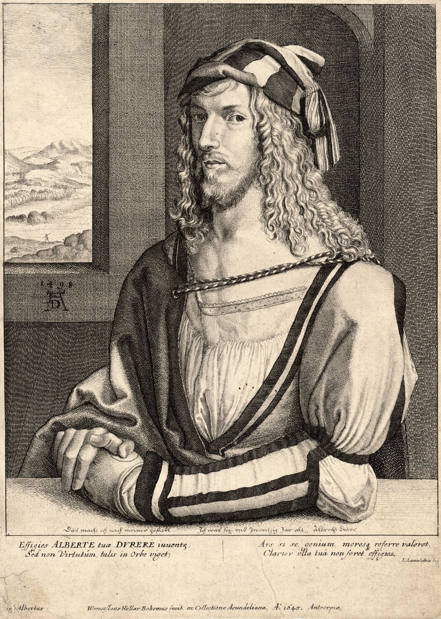 Dürer de jongere door Wenceslaus Hollar