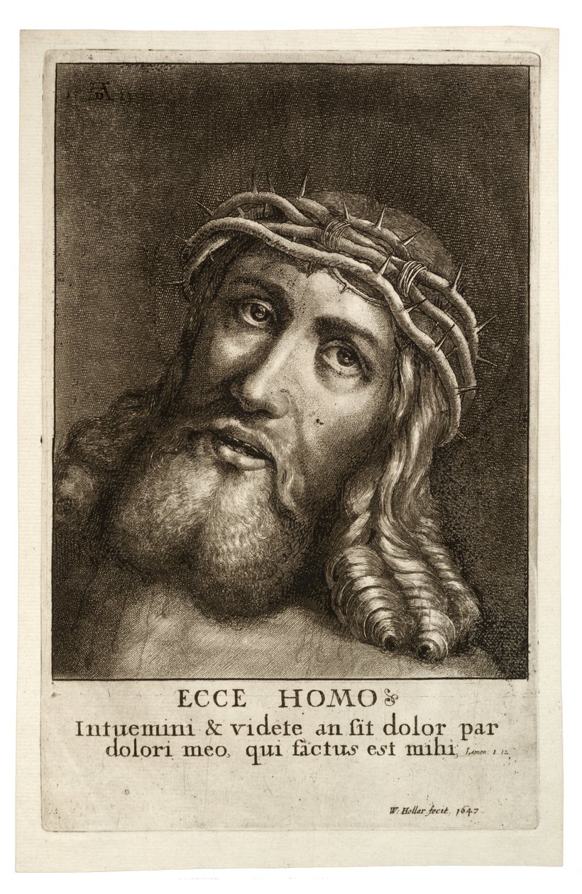 Ecce Homo. Staat 2 door Wenceslaus Hollar