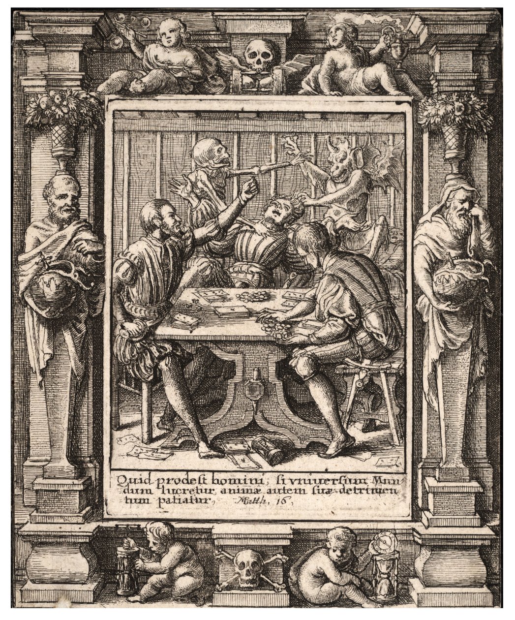 Gokkers door Wenceslaus Hollar