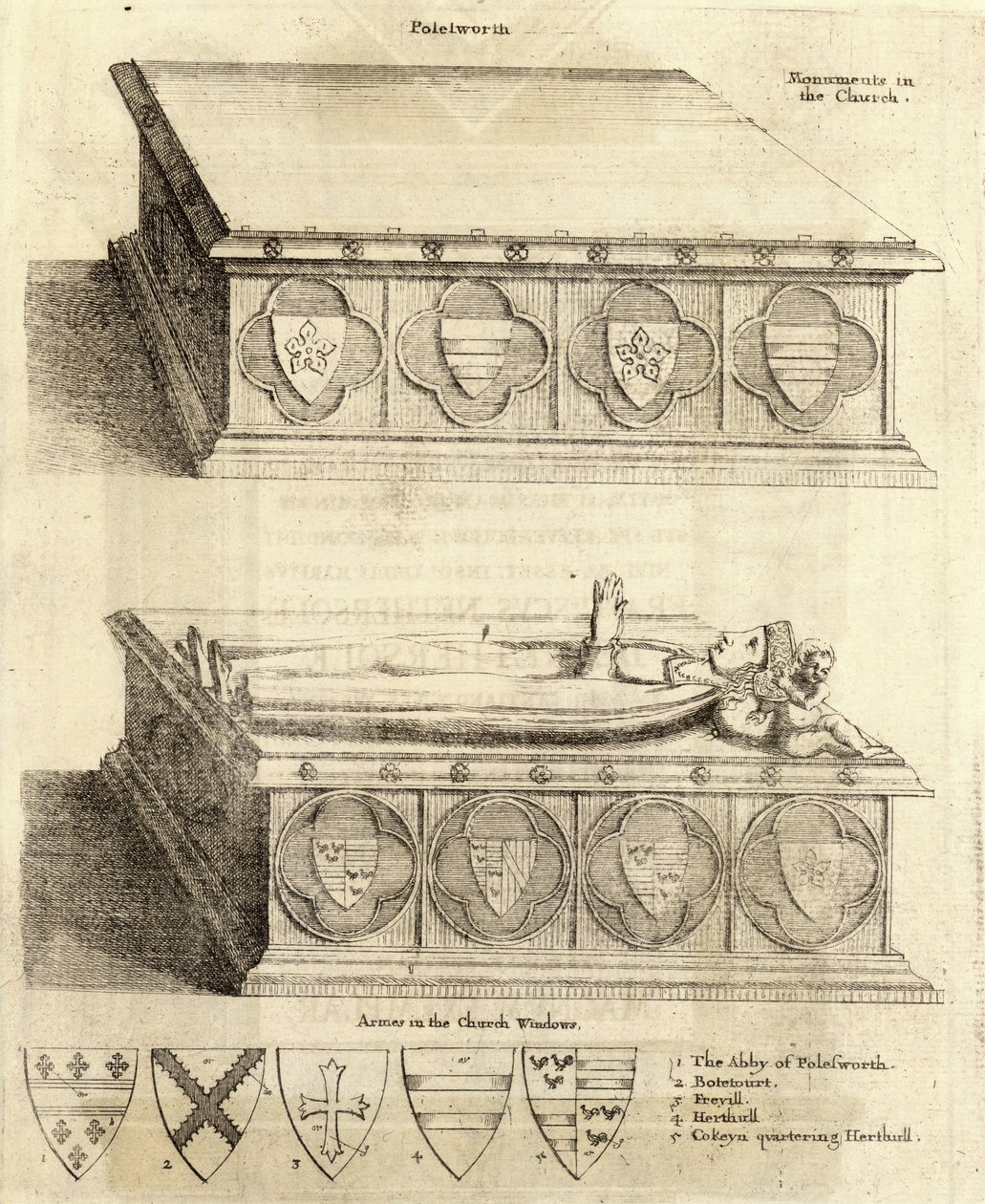 Herhull familie (monument) door Wenceslaus Hollar