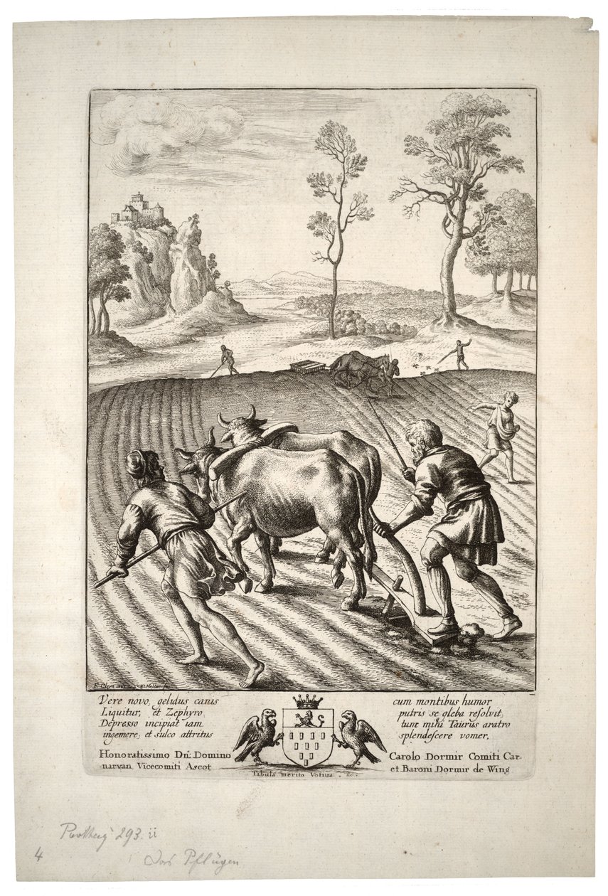 De ploeger. Staat 2 door Wenceslaus Hollar