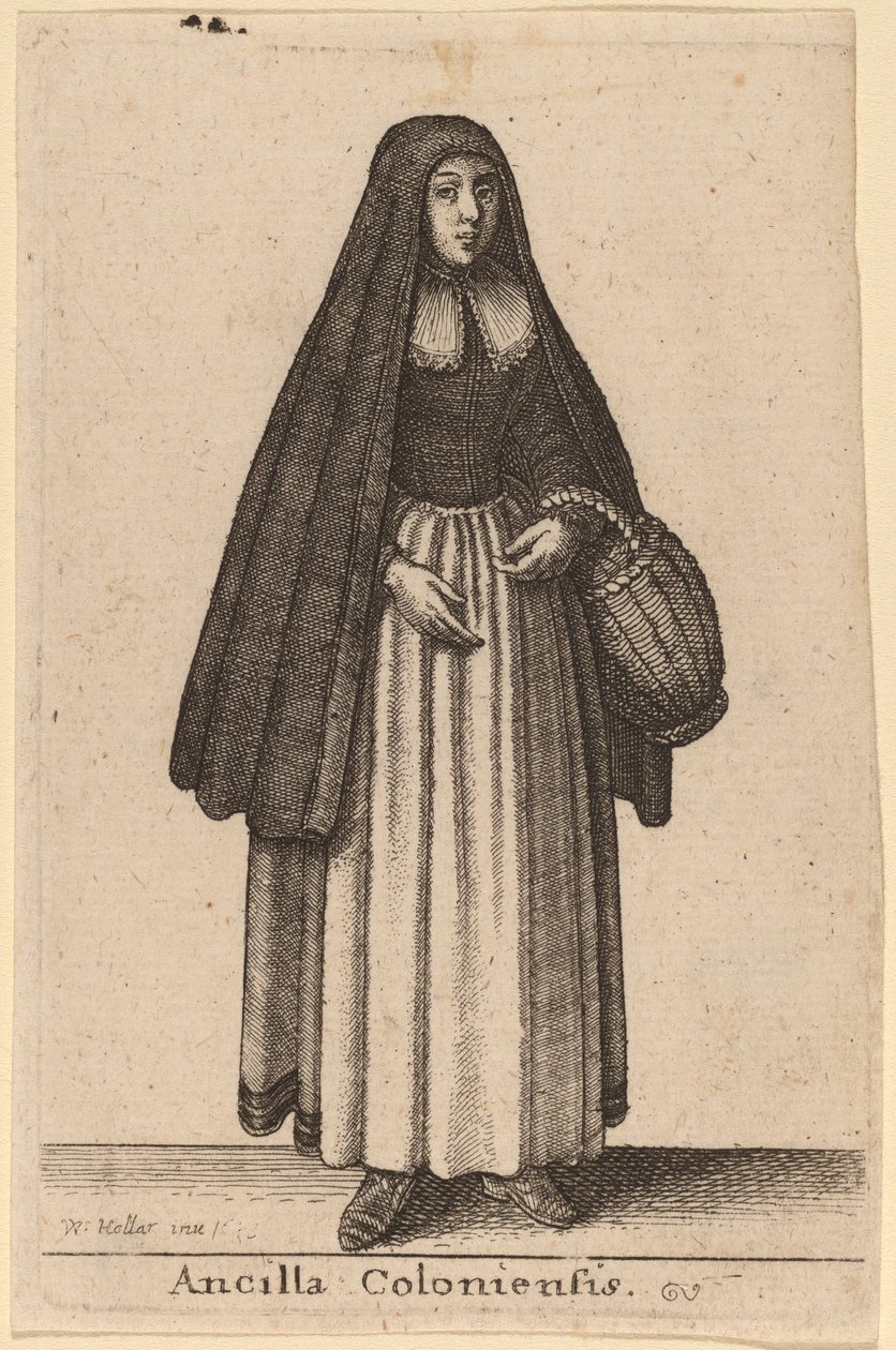 Ancilla Coloniensis door Wenceslaus Hollar