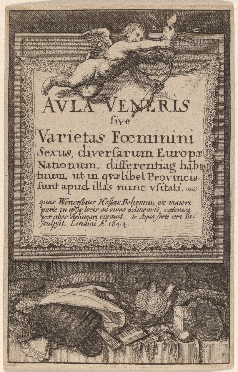 Aula Veneris: Titelpagina door Wenceslaus Hollar