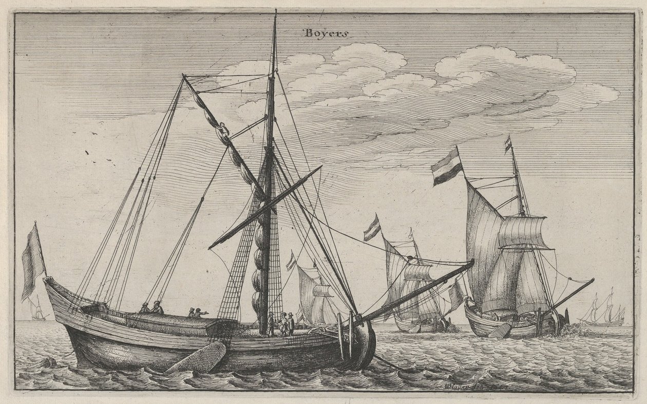Boërs, 1647 door Wenceslaus Hollar