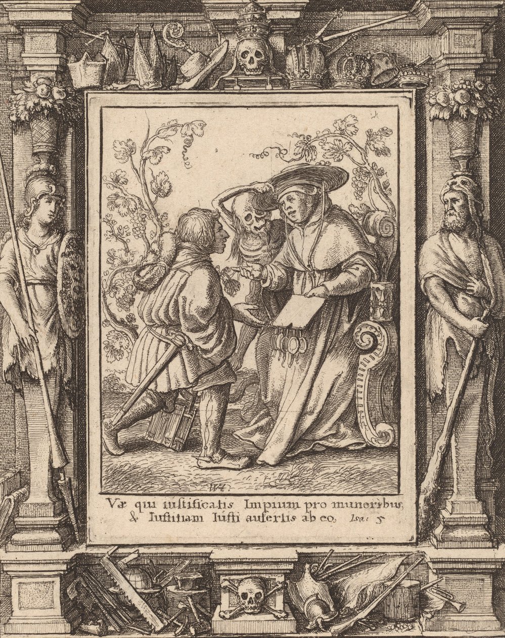 Kardinaal, 1651 door Wenceslaus Hollar