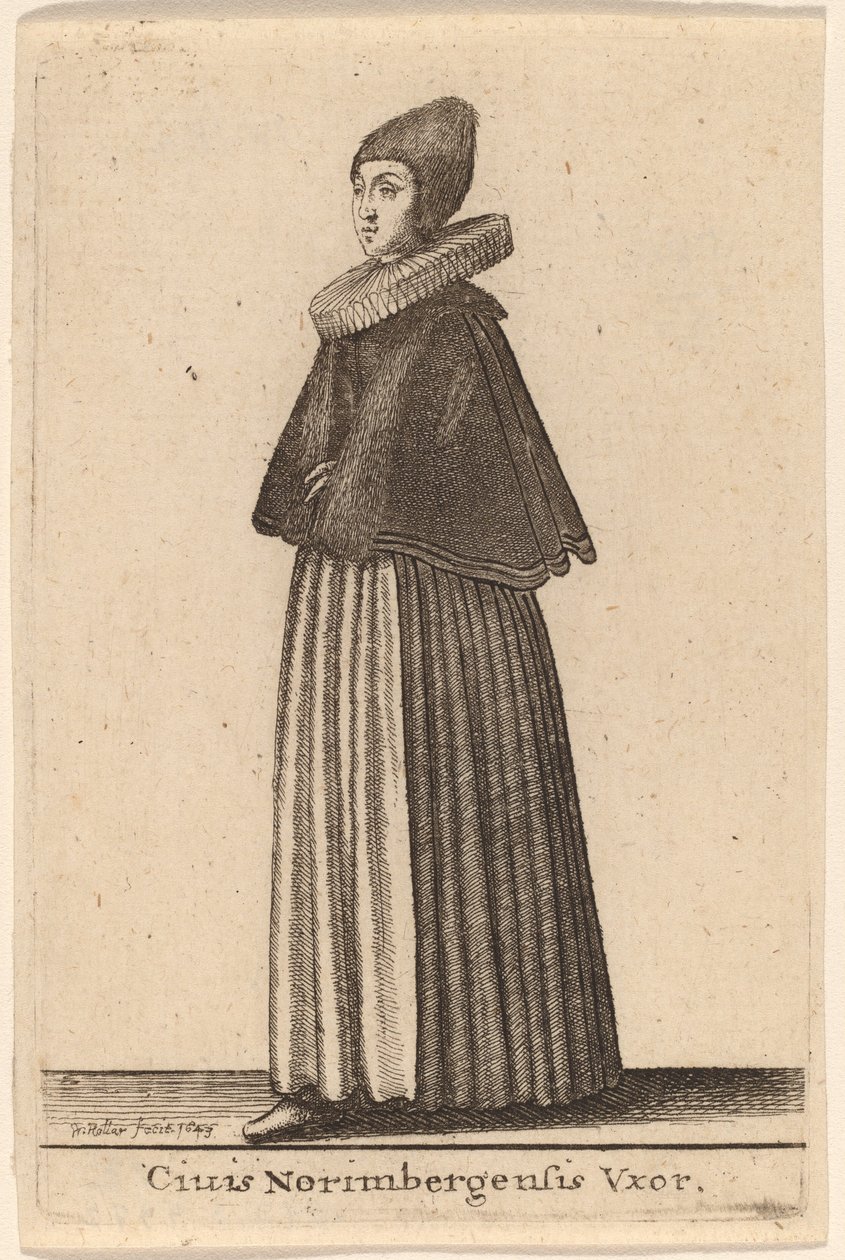 Ciuis Norimbergensis Vxor door Wenceslaus Hollar