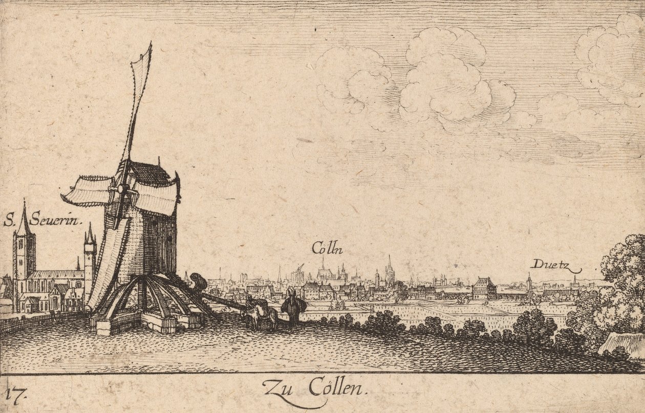Keulen, 1635 door Wenceslaus Hollar