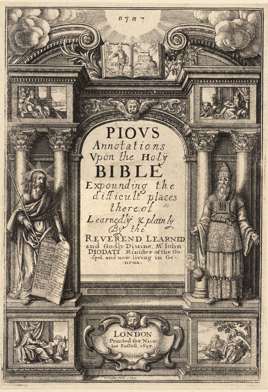 Diodati. Vrome annotaties door Wenceslaus Hollar