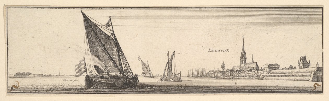 Emmerich door Wenceslaus Hollar