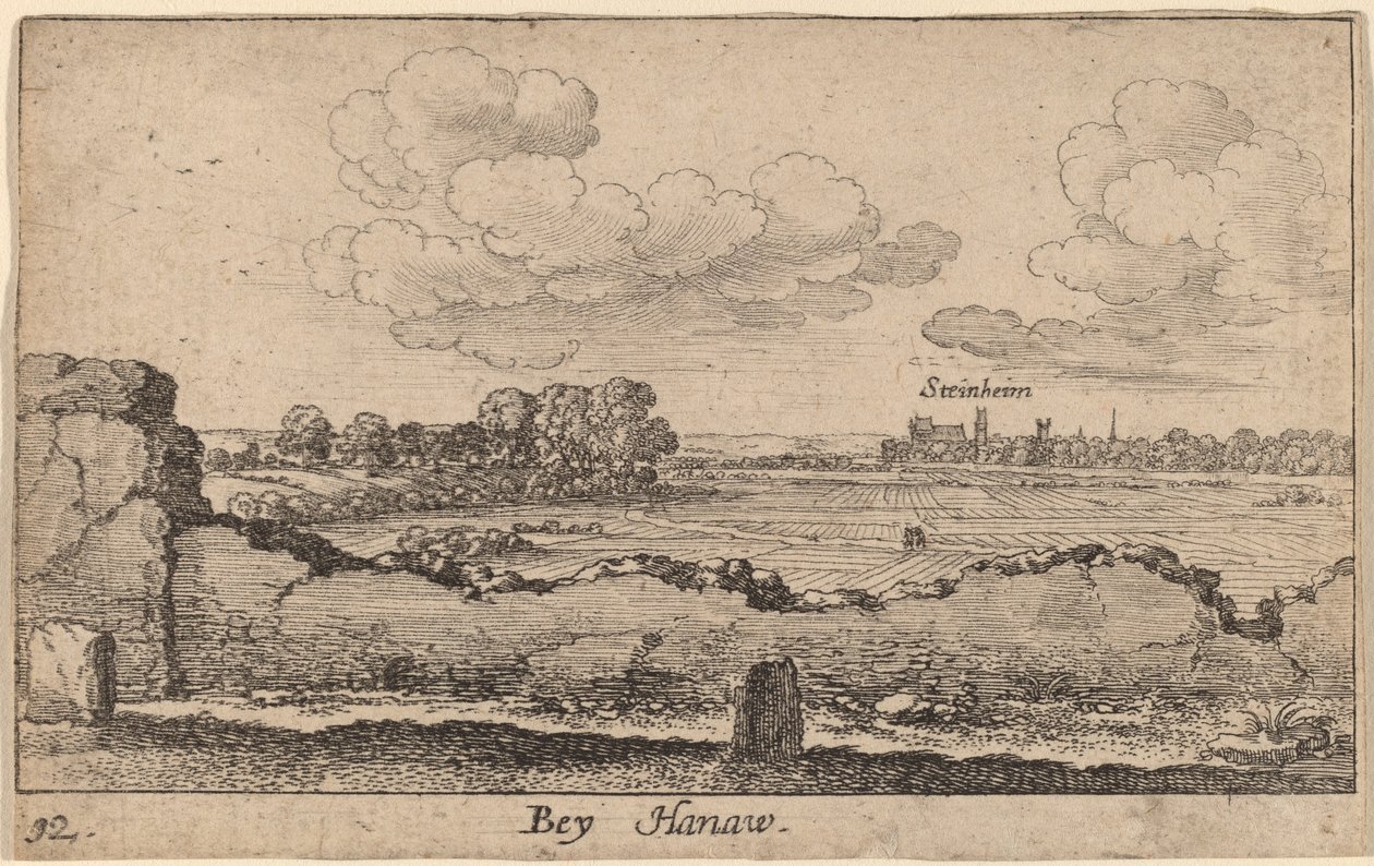 Hanau door Wenceslaus Hollar