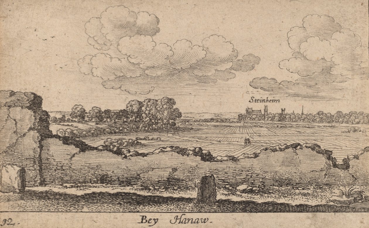 Hanau door Wenceslaus Hollar