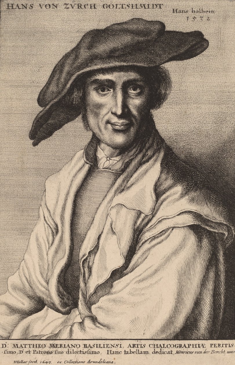 Hans von Zurch, goudsmid, 1647 door Wenceslaus Hollar